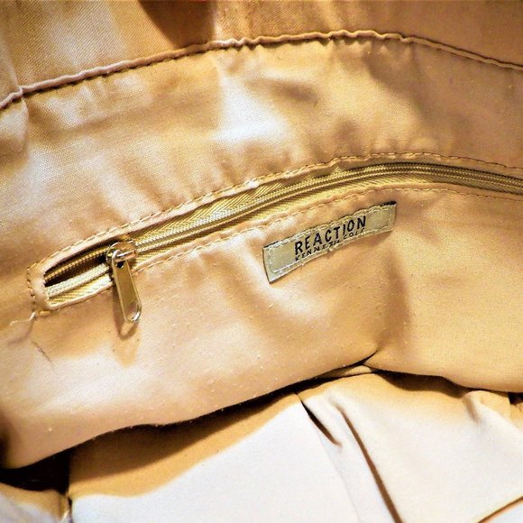 Gorgeous *** KENNETH COLE Reflection *** Metallic Large Shopper Bag Purse - Picture 2 of 4